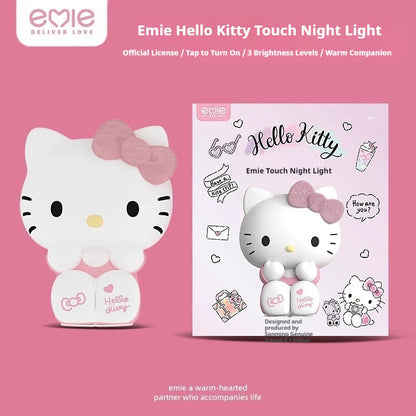 Kawaii Sanrio Hellokitty Atmosphere Lamp Girls Bedroom Bedlight Anime Hellokitty Desktop Decor Pat Lamp Ornaments Christmas Gift