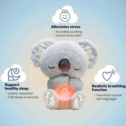 Breathing Koala Plush - Stress and Anxiety Relief Stuffed Animal W/ Heartbeat