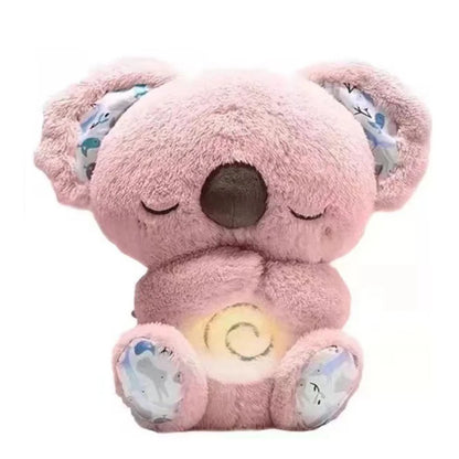 NEW Koala Plush Sleep Aid with Soft Glow Night Light Calming Music and Simulated Breathing Comforting Bedtime Comfort Toys